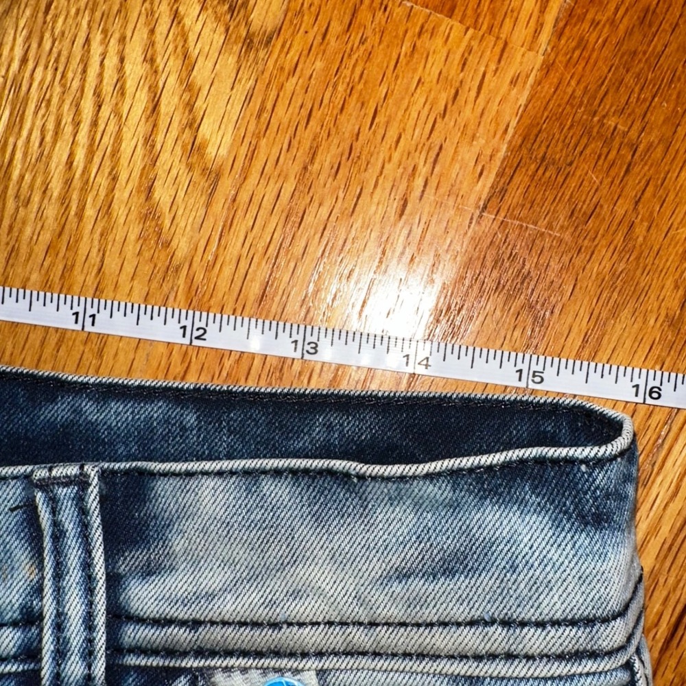 Diesel Denim Jeans Acid Wash Blue Designer Pockets Accents Mens Size 34 vintage - Picture 8 of 11